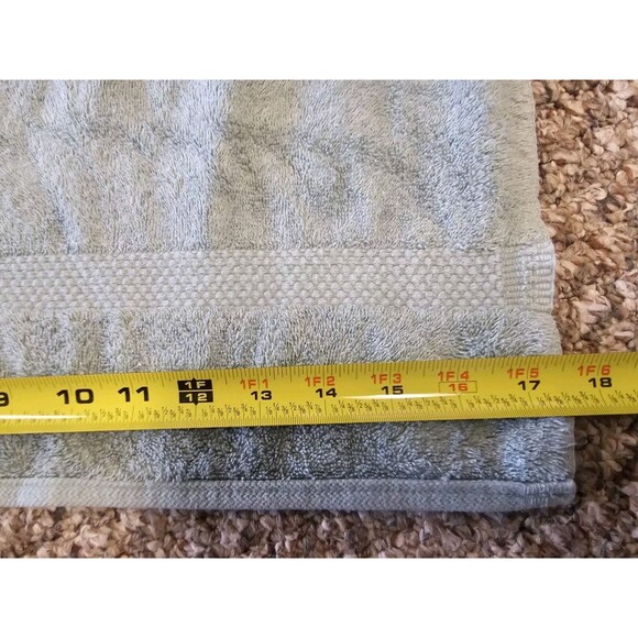 JC Penney Home Collection Masterpiece Green Bath & Hand Towel Set Vtg No Tags - Picture 4 of 7